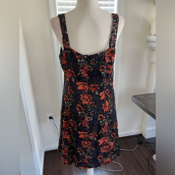 Peruvian Connection Linen Floral Dress Size Removed - Picture 4 of 12